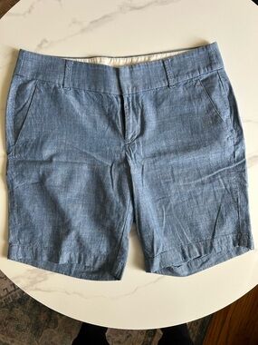 J. Crew Light Chambray 7” inseam Bermuda Shorts